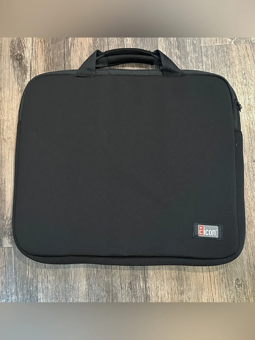icon Black Laptop Briefcase Slim Carry On Case laptop or tablet unisex travel